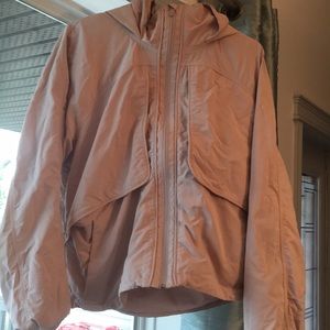 Nude pink rain jacket